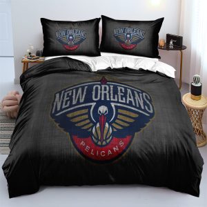 New Orleans Basketball Pelicans Bedding Set Quilt Cover Without Filler