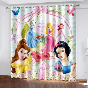 NEW Snow White Curtains Cosplay Blackout Window Drapes