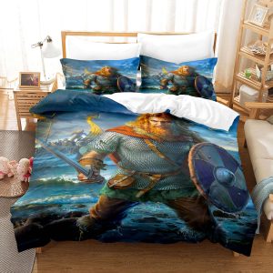 NEW Viking Cosplay Bedding Set Quilt Cover Without Filler
